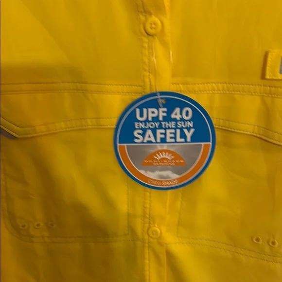 Columbia WOMENS XL Yellow Long Sleeve Shirt:  BRAND NEW - Picture 3 of 8